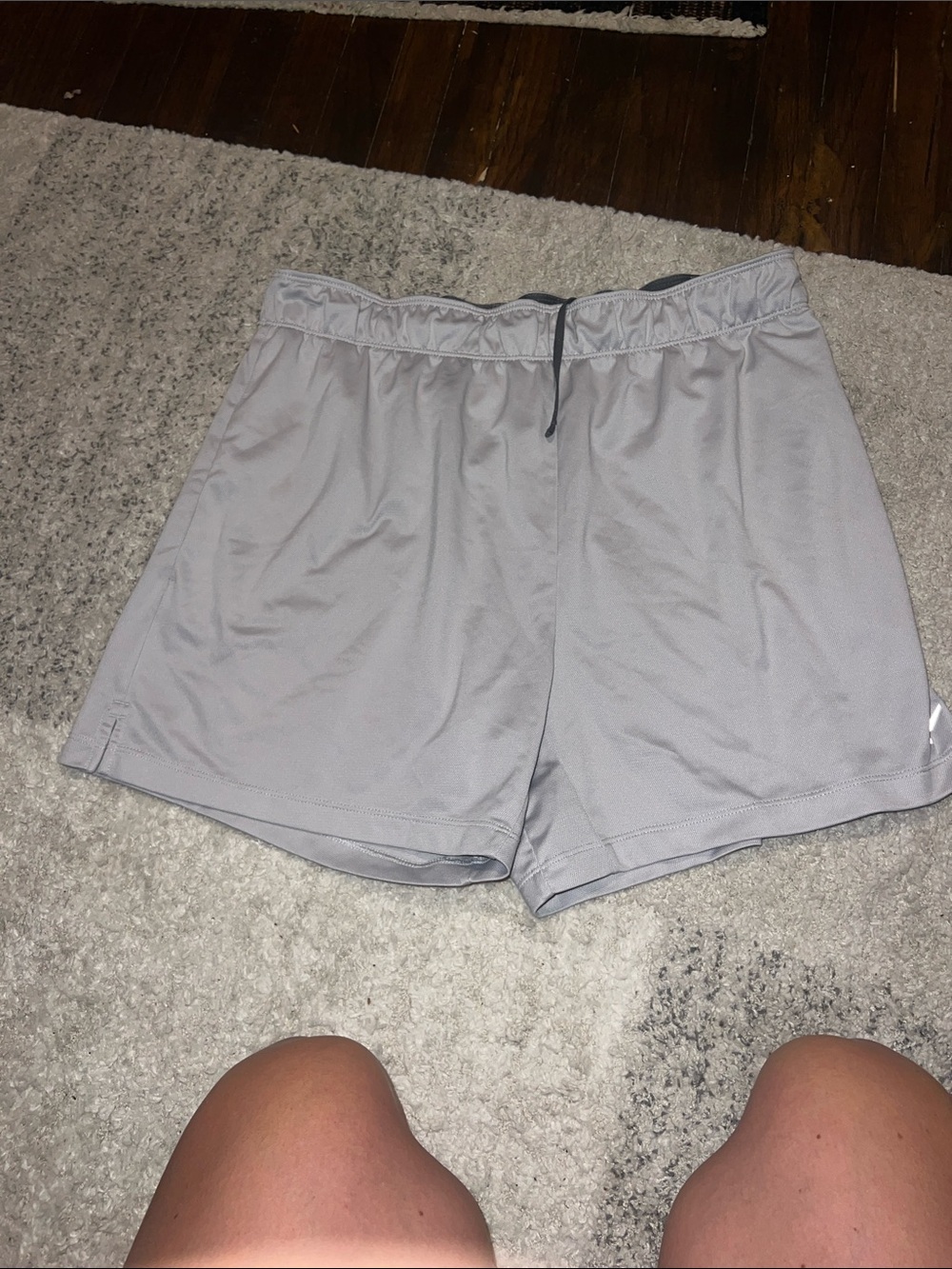 Nike Women's Light Gray Athletic Shorts